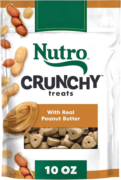 Nutro Crunchy Dog Treats with Real Peanut Butter, 10 oz. Bag