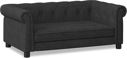 KEIKI Dog Bed for Medium and Large Dogs, Elevated Pet Sofa Bed, Durable Elevated Dog Couch with Legs, 39" Pet Bed for Dogs, Black