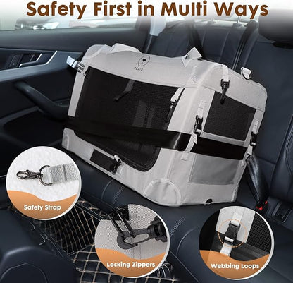 PEGIC Extra Large Cat Carrier for 2 Cats, Portable Soft Sided Large Pet Carrier for Traveling, Indoor and Outdoor Uses, 24"×16"×16"