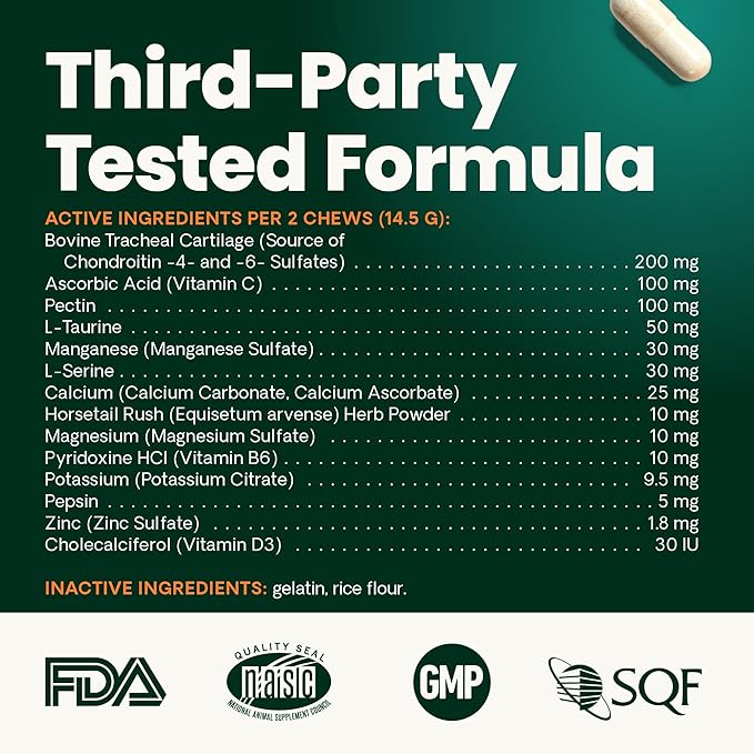 VetriScience Healthy Spine & Disc Easy-Open Capsules, Back and Spinal Support Chondroitin and Taurine Supplement for Dogs, Perfect for Dachshunds, Corgis, Frenchies, Basset Hounds & More, 180 Count