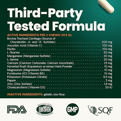 VetriScience Healthy Spine & Disc Easy-Open Capsules, Back and Spinal Support Chondroitin and Taurine Supplement for Dogs, Perfect for Dachshunds, Corgis, Frenchies, Basset Hounds & More, 180 Count