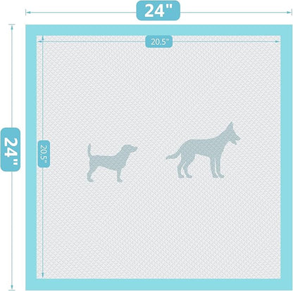 BESTLE Large Pet Training and Puppy Pads Pee Pad for Dogs 24"x24"-80 Count Super Absorbent & Leak-Proof