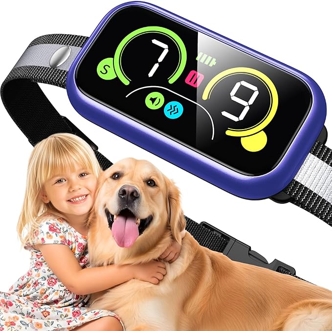 Kollgux Dog Bark Collar Pro, Instant Bark Solution, Smart Anti Barking Device with 4 Correction Modes, Fast-Acting Barking Collar for for Large Medium Small Dogs 5-150lbs, Ideal for Home & Outdoor Use