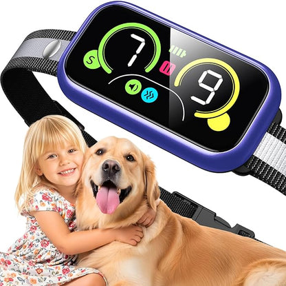 Kollgux Dog Bark Collar Pro, Instant Bark Solution, Smart Anti Barking Device with 4 Correction Modes, Fast-Acting Barking Collar for for Large Medium Small Dogs 5-150lbs, Ideal for Home & Outdoor Use