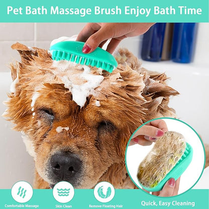 WOPQAEM 5 PCS Self Cleaning Slicker Brush & Pet Grooming Rake & Bath Brush & Nail Clippers & Pet Comb for Dogs and Cats,Professional Deshedding Dematting Tool for Long and Short Haired Pets