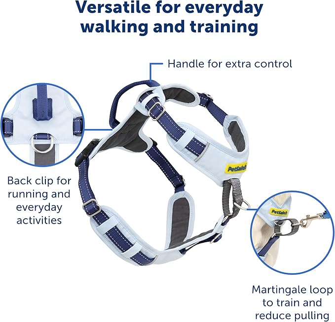 PetSafe Easy Walk Comfort No-Pull Dog Harness - Better Walk Training Harness - Full Body Padded Design - Durable Fabric - 5 Point Adjustable Fit - Everyday Leash Training - Pink - Medium/Large