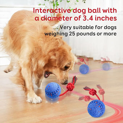 Interactive Dog Toy Motion Activated Pet Toys for Dogs, Safe E-TPU Material, Waterproof and Rechargeable, Durable Dog Toys for Medium and Large Dogs