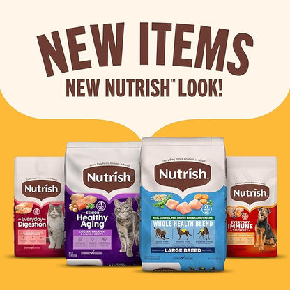 Nutrish Gentle Digestion and Whole Health Blend Premium Paté Variety Pack Wet Dog Food, 13 oz. Can, Pack of 12, Packaging May Vary (Rachael Ray)