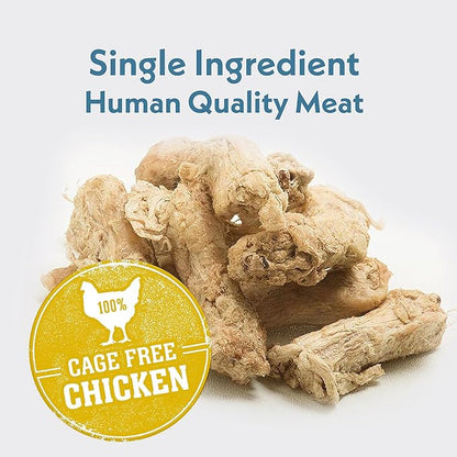 Fresh Is Best Freeze Dried Dog Treats - Raw Chicken Necks for Dogs & Cats - Training Treats for Dogs in Resealable Zipper Bag - High-Protein Single Ingredient Dog Treat - Made in The USA