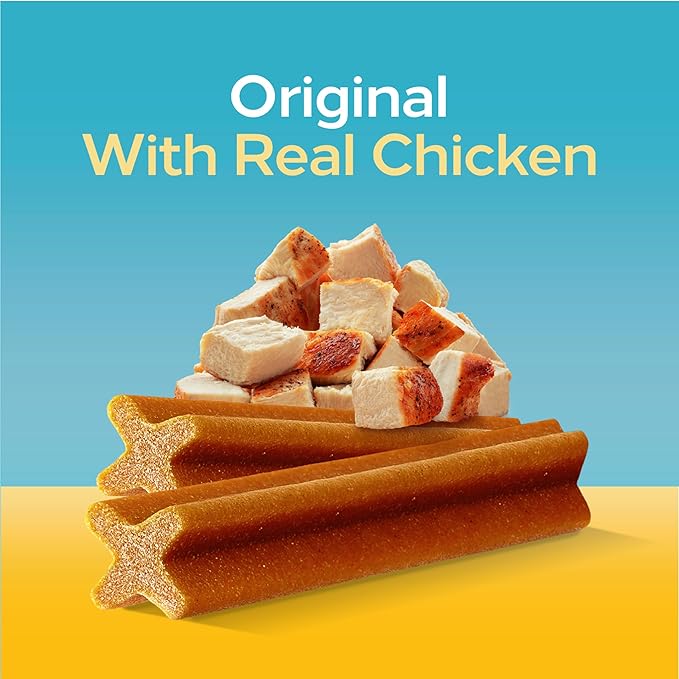 Pedigree Dentastix Large Breed Dog Treats, Original Flavor, 1.66 lb. Bag (32 Treats)