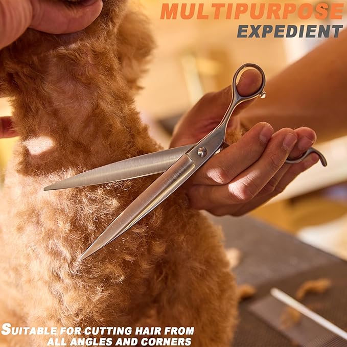High-end Professional Dog Grooming Scissors Pet Grooming Shears 7.5 Inches Extremely Very Sharp Made Of Stainless Steel Alloy By Hand For Dog Cat Groomer