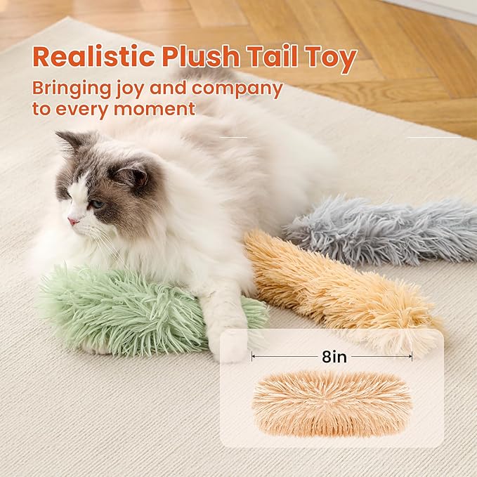 3 Pack Cat Pillow Toys with Catnip, Soft Plush Crinkle Cat Kicker Toys, Interactive Indoor Kitten Chew Toys for Kitty Exercise, Catnip Toys, Promotes Self Play