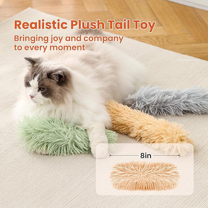 3 Pack Cat Pillow Toys with Catnip, Soft Plush Crinkle Cat Kicker Toys, Interactive Indoor Kitten Chew Toys for Kitty Exercise, Catnip Toys, Promotes Self Play