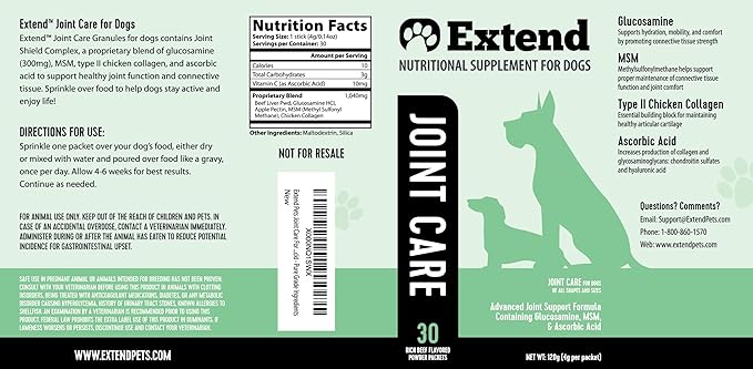 Extend - Joint Care and Probiotic for Dogs. Combo Special!