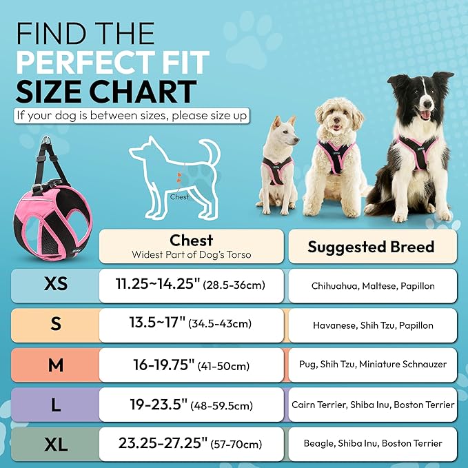 Gooby Escape Free Easy Fit X Step in Dog Harness - Flamingo Pink, X-Large