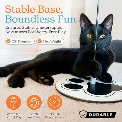 GADGETSOLOGY 18pcs Interactive Cat Toys for Indoor Cats Suction Cup Cat Toys for Indoor Cats Bird Hunting Slefplay Simulation for Kitten Flying Bird Toy Feather Wand Attachments