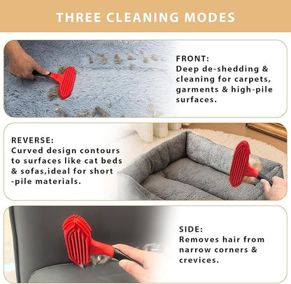 Pet Hair Removal Tool for Dog and Cat,Pet Hair Remover Removes Fur and Lint from Couch,Carpet,Cat Tree Tower Bed,Car Interiors,Rug,Mat,Coat,and Various Furniture,Silicone Material,Reusable