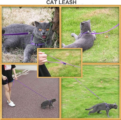 AMAGOOD 6 FT Puppy/Dog Leash, Strong and Durable Traditional Style Leash with Easy to Use Collar Hook, Great for Small, Medium and Large Dogs (5/8 in x 6 ft, Black and Purple 2-Pack)