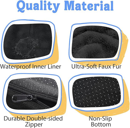 Orthopedic Extra Large Dog Bed - XXL Washable Memory Foam Giant Pet Couch Sofa with Removable Cover Waterproof Bolster for Large Size Dogs, 42x30