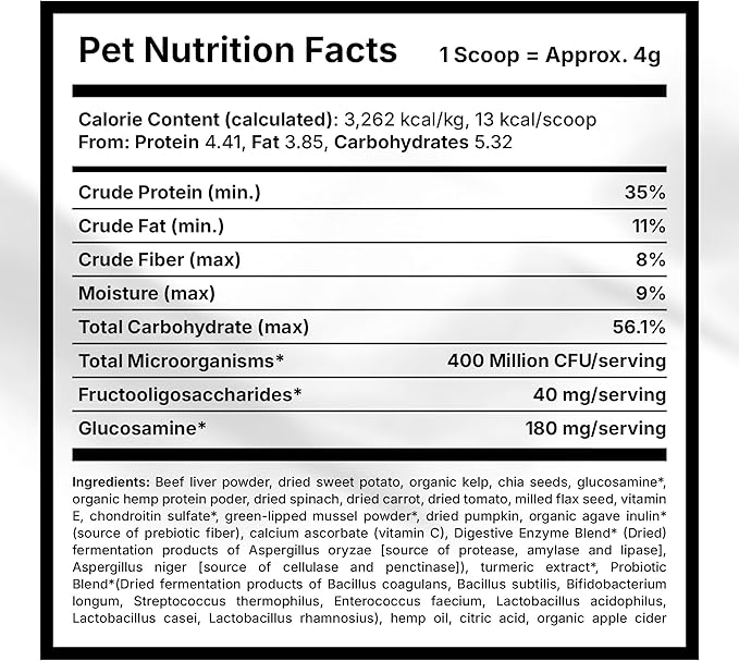 Mobility Gold Dog Broth Powder - Hip & Joint Superfood – Makes Gravy Topper or Liquid Broth – Beef Liver, Glucosamine, Chondroitin, Pet Supplements and Natural Ingredients – 30 Scoop Pack