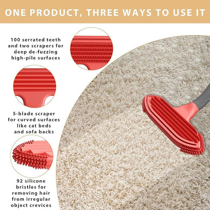 Pet Hair Removal Tool for Dog and Cat,Pet Hair Remover Removes Fur and Lint from Couch,Carpet,Cat Tree Tower Bed,Car Interiors,Rug,Mat,Coat,and Various Furniture,Silicone Material,Reusable