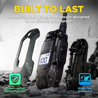 Dogtra 280X 2-Dogs E-Collar with Remote [New Edition] 10 lbs+, 1/2 Mile Range, LED Light, 100 Levels of Control for Stubborn Dogs, Waterproof, Boost for Quick Recall, Vibration, Safety Lock & Tone