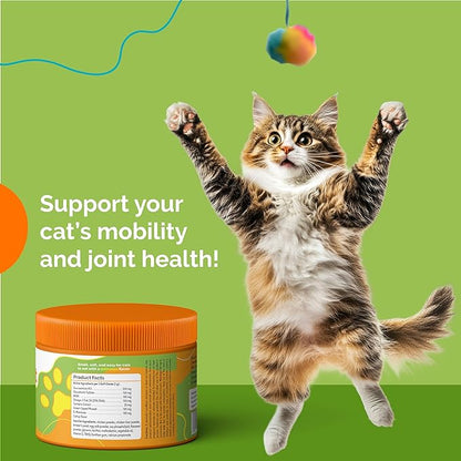 PureCat Joint Support Soft Chews Supplements | Cat Wellness Formula with Glucosamine | Joint Support & Pain Relief for Cats of All Ages | Vet-Approved Mobility Support | 200 Count