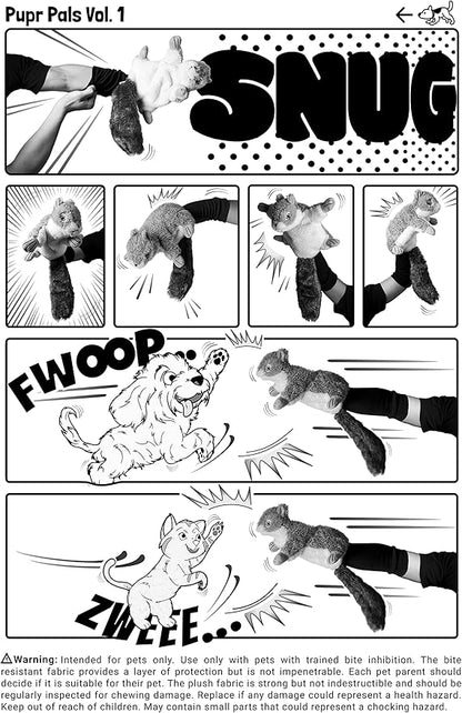 Milunova Pupr Pals Dog & Cat Toy Puppet with Tough Padding for Safe Interactive Play, Protection to Stop Puppy Kitten Biting Hands; for Boredom-Busting Training and Exercise