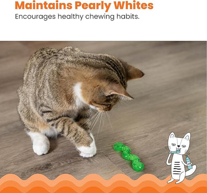 Petstages Orkakat Wiggle Worm Dental Catnip Cat Chew Toy