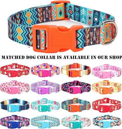 Moonpet Step in Boy Dog Harness Leash Set- All Weather Reflective No-Pull Padded Mesh Vest Harness for Cats Puppy Extra-Small Small Medium Large Dogs - Mayan Mysteries - L
