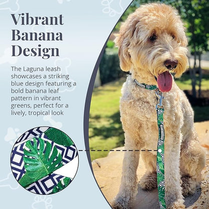 Lucky Love Dog Leash – Soft, Durable, and Comfortable Leash with Vibrant Patterns – Stylish and Long Lasting for Large Male and Female Dogs – Laguna, Large