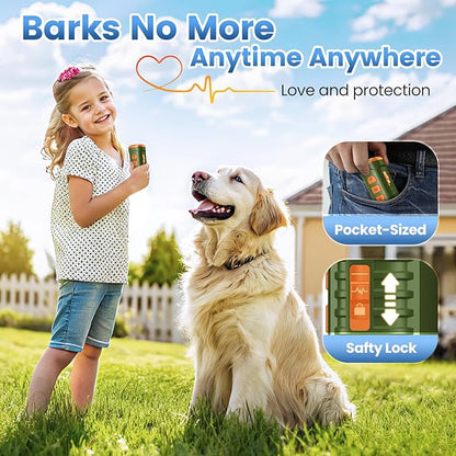 Dog Bark Deterrent Device 3X Anti Barking Device for Dogs, 5 Modes Stop Neighbors Dog Barks No More Safe for All Dogs 50FT Bark Control Indoor Outdoor with Flashlight,Rechargeable Training Device