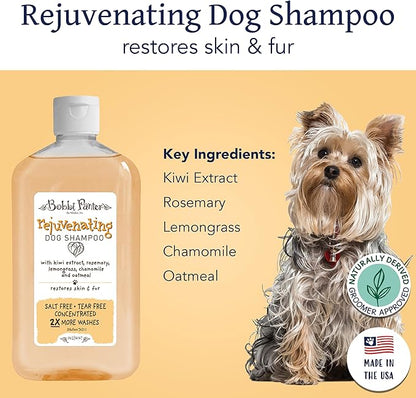 Bobbi Panter Rejuvenating Dog Shampoo, Restores & Revitalizes Skin & Fur, Orange Citrus Scent - 30:1 Concentrated Formula, Made in The USA, Trusted by Professional Groomers, 14 oz.
