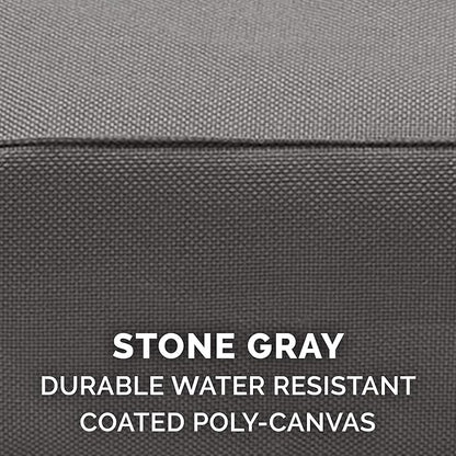 Furhaven Water-Resistant Orthopedic Dog Bed for Large Dogs w/ Removable Washable Cover, For Dogs Up to 125 lbs - Indoor/Outdoor Logo Print Oxford Polycanvas Mattress - Stone Gray, Jumbo Plus/XXL