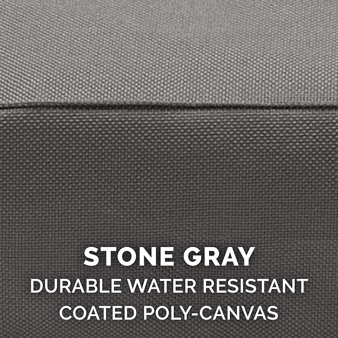 Furhaven Water-Resistant Orthopedic Dog Bed for Medium/Small Dogs w/ Removable Washable Cover, For Dogs Up to 35 lbs - Indoor/Outdoor Logo Print Oxford Polycanvas Mattress - Stone Gray, Medium