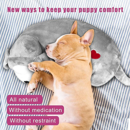 Moropaky Hearbeat Toy for Dog Anxiety Relief Behavioral Training Aid Toy, Grey