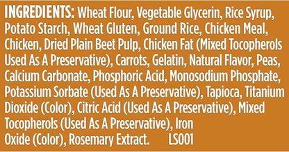 Nutrish Soup Bones Premium Dog Chews with Real Chicken and Veggies, Soft Texture Treats, Valentine's for Dogs, 11 Chews, Packaging May Vary (Rachael Ray)