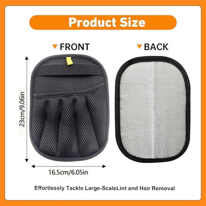 Florteen Pet Hair Removal Glove for Cats & Dogs Hair Remover,Reusable Electrostatic Pet Hair Remover Gloves,Magic Brush Pet Hair Removal Tool for Furniture,Couch,Car Seats,Clothing(2Pcs)