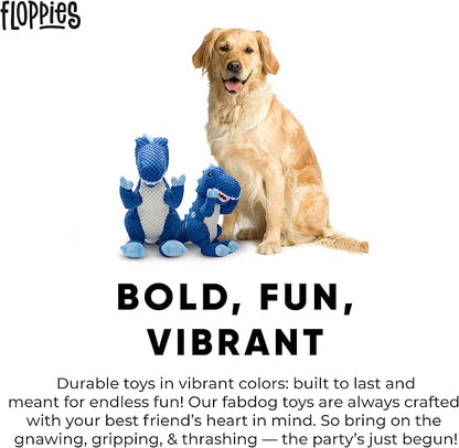 fabdog Floppies Plush Dog Toy - Cute & Durable Squeaky Dog Toys - Best Squeak Toy for Puppies and All Breeds | Ideal Pet Gift| Large T-Rex