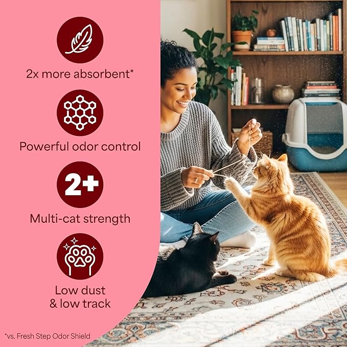 Fresh Step Crystals, Premium Cat Litter, Scented, 8 Pounds, Pack of 2 (Package May Vary)