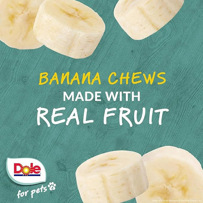 Dole for Pets Freshly Fetched Lasting Chew, Banana Flavor Dog Treats - Flavored with Real Fruit, No Wheat, Corn, Soy, Artificial Flavors, Colors, Preservatives, or Animal Products, 8 Ounce - 2 Pack