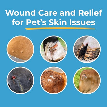 Silverquine Dog Wound Care Gel - Hot Spot Gel Solution for Dogs and Cats - Safe If Licked, Odorless Silver Hydrogel Ointment for Pets Cuts, Burns, Scratches, Sores and Skin Concerns - 4.0 Oz