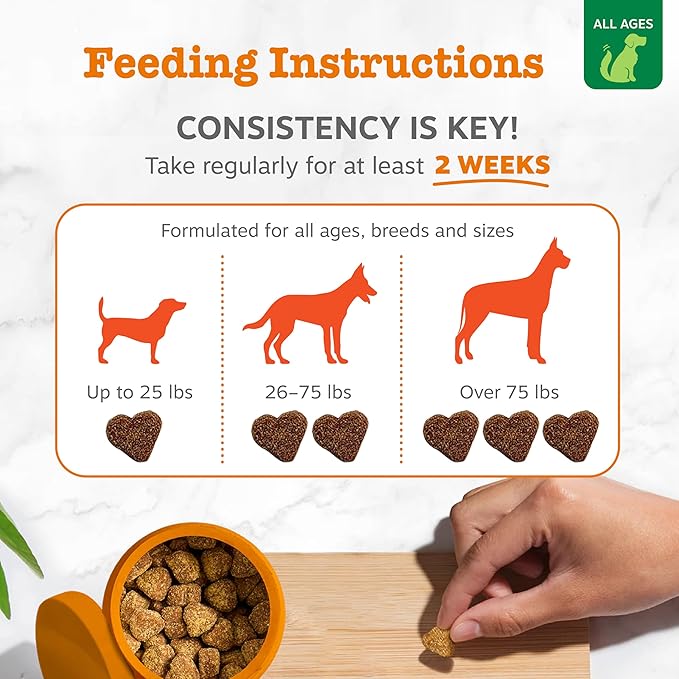 Zesty Paws Dog Allergy Relief - Anti Itch Supplement - Omega 3 Probiotics for Dogs - Salmon Oil Digestive Health - Soft Chews for Skin & Seasonal Allergies - with Epicor Pets – Hemp - 90 Count…