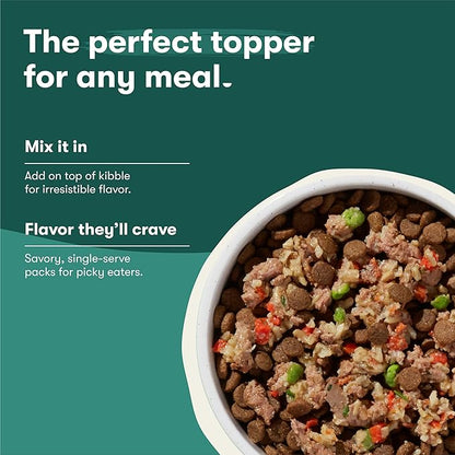 Jinx Salmon Grain Free Wet Dog Food Toppers, Meal or Mix with Dry Dog Food, Made with Real Salmon & Chicken, Bone Broth, No Fillers, Puppy, Adult, Senior, 3oz, 8 Pack