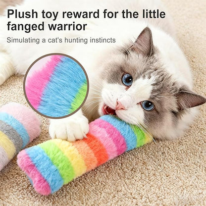 MehelloFeather Cat Toys Pillows 6Pcs Catnip Kicker Toys for Cats Promotes Kitty Exercise