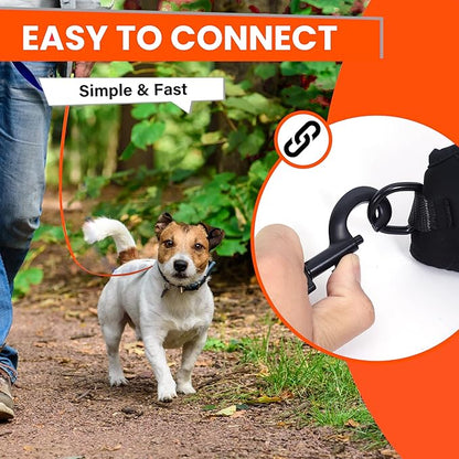 Waterproof Dog Leash 10ft, 16ft, 30ft, 50ft PVC Recall Long Line Dog Leash Beach Swimming Tracking Training Dogs Lead for Pet, Medium and Large Dogs