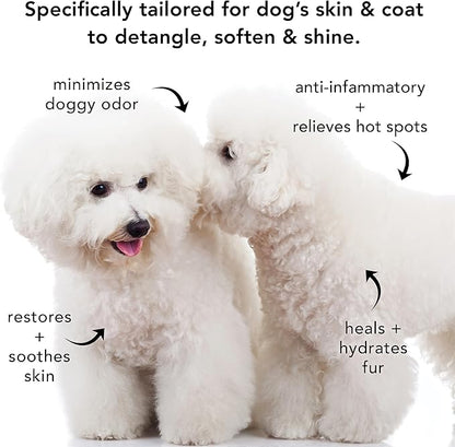 Pride and Groom The Non Shedder | Dog Grooming Shampoo For Doodles and Dogs that Do Not Shed | Tearless All Natural Body Wash with Essential Oils & Coat-Specific Ingredients that Enhance Shine – 128oz