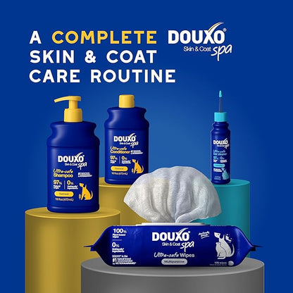 DOUXO® Skin & Coat SPA - Ultra-Safe Oatmeal Dog Shampoo, 16 fl oz, Cleans and Deeply Hydrates The Skin, Leaves The Coat Soft and Radiant, Skin-Friendly Formula