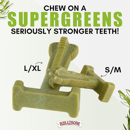 Bullibone Nylon Dog Chew Toy Spin-a-Bone - Interactive Dog Toy, Triggers Natural Instincts, and Improves Oral Health