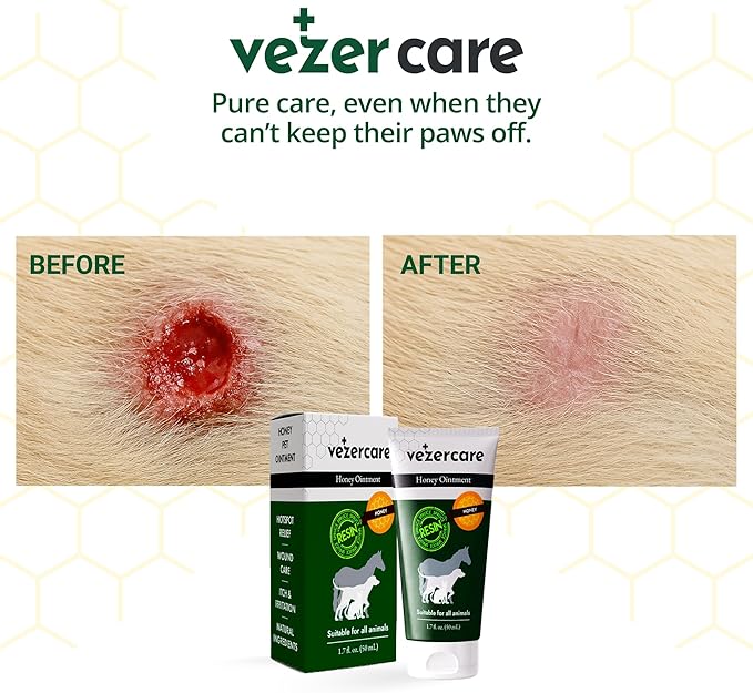 Resin & Honey Wound Care Ointment – Dog Paw Balm – Natural Alternative to Manuka Honey for Hot Spots, Itchy Skin & Cuts. Dogs, Horses, Cat Paw Ointment Safe to Lick & Steroid-Free 1.7oz